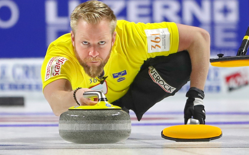 Niklas Edin Charging Through Vegas Men’s Worlds
