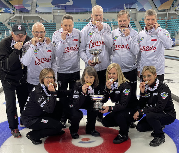 Canadian teams sweep women's and men's World Seniors gold